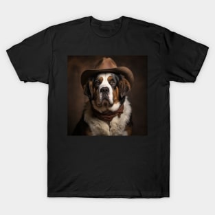 Cowboy Dog - St. Bernard T-Shirt